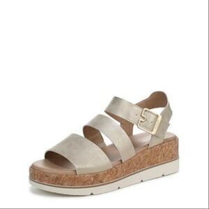 Dr. Scholl's Gold Platform Sandals